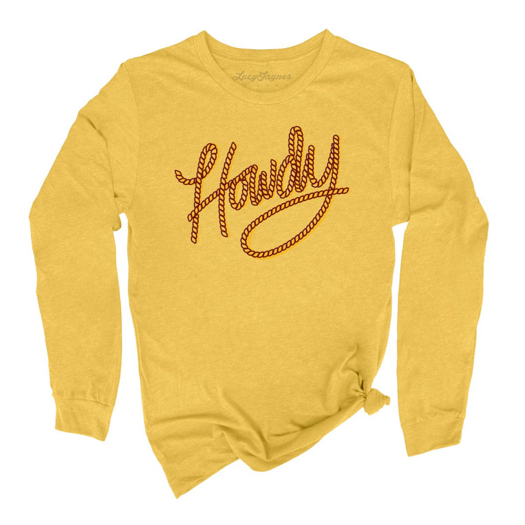 Howdy Rope - Heather Yellow Gold - Full Front