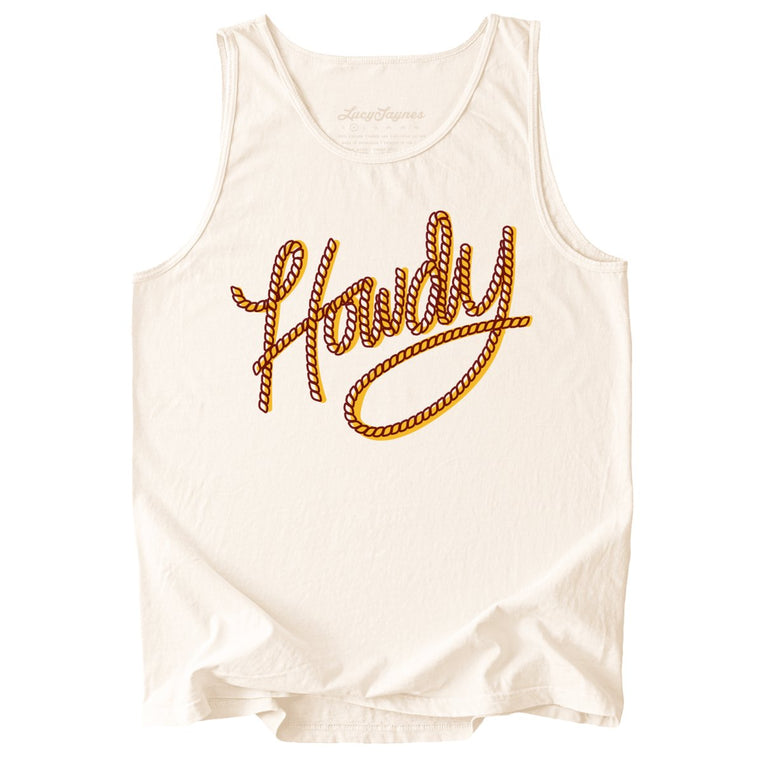 Howdy Rope Comfort Colors Graphic Tank Top