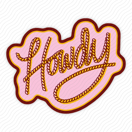 Howdy Rope Sticker
