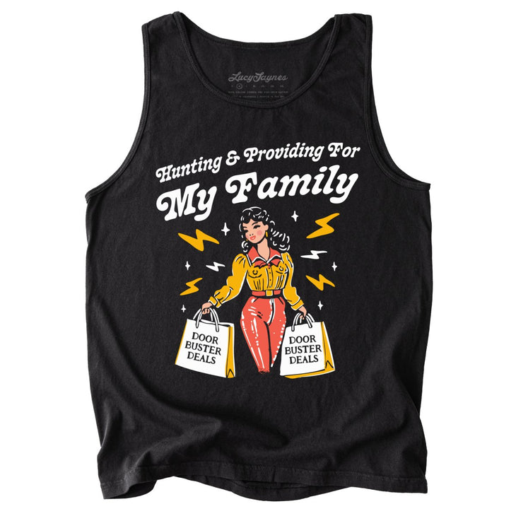 Hunting And Providing For My Family Comfort Colors Tank Top