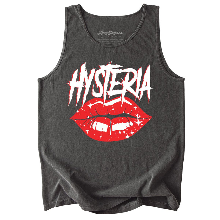 Hysteria Comfort Colors Graphic Tank Top - Pepper