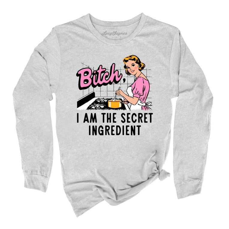 I Am The Secret Ingredient - Athletic Heather - Unisex Long Sleeve T-Shirt