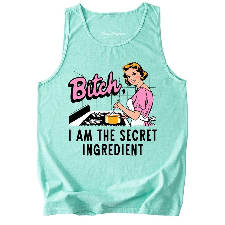 I Am The Secret Ingredient Comfort Colors Graphic Tank Top - Island Reef