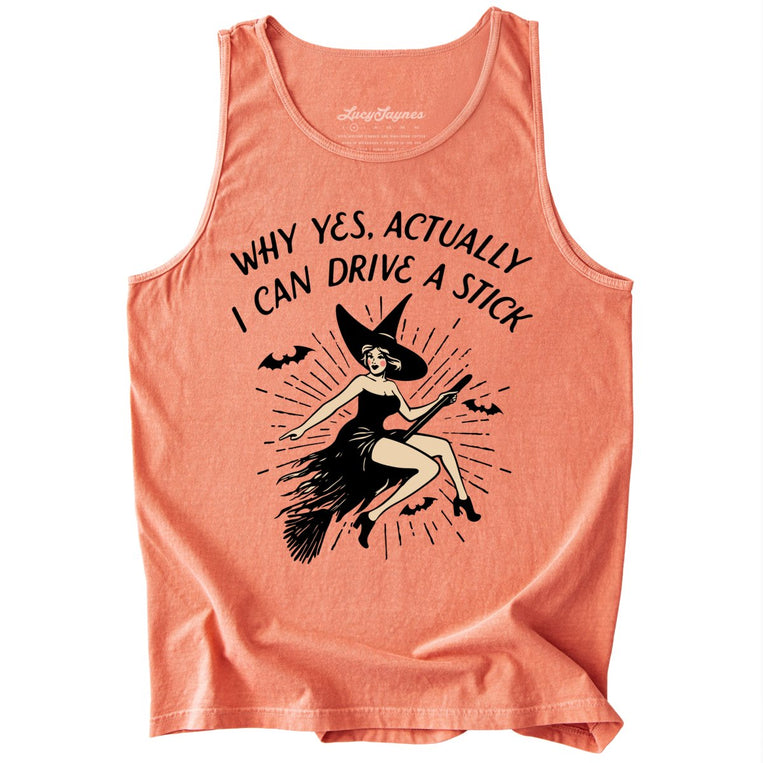 I Can Drive a Stick Comfort Colors Graphic Tank Top