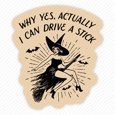 I Can Drive A Stick Sticker