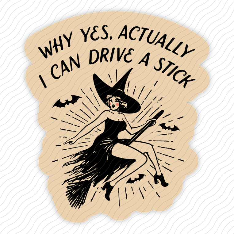 I Can Drive A Stick - Sticker
