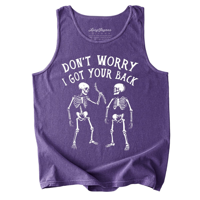 I Got Your Back Comfort Colors Graphic Tank Top - Grape
