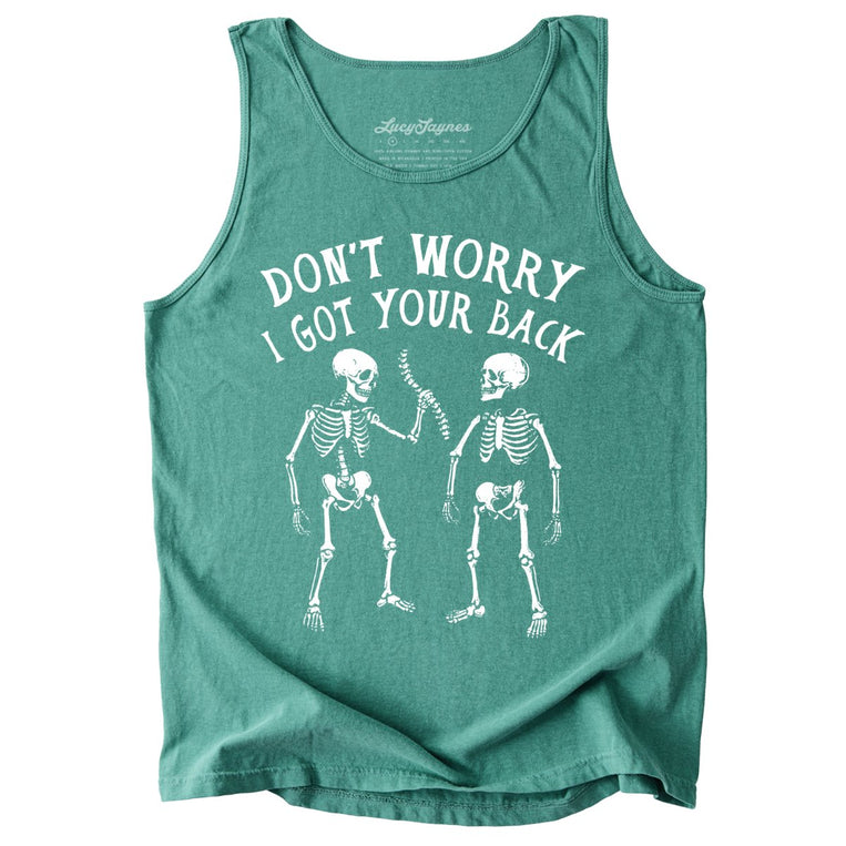 I Got Your Back Comfort Colors Graphic Tank Top - Light Green