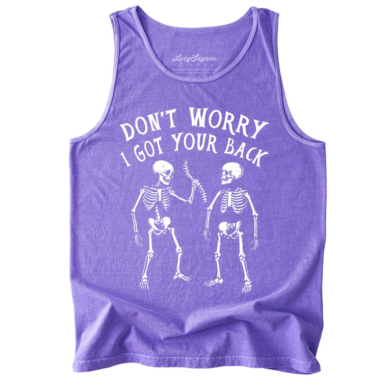 I Got Your Back Comfort Colors Graphic Tank Top - Violet