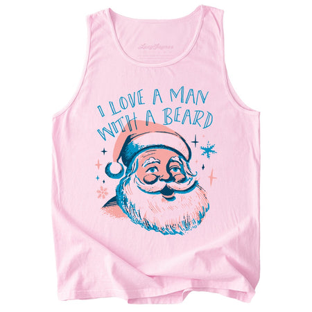 I Love a Man With a Beard Comfort Colors Tank Top