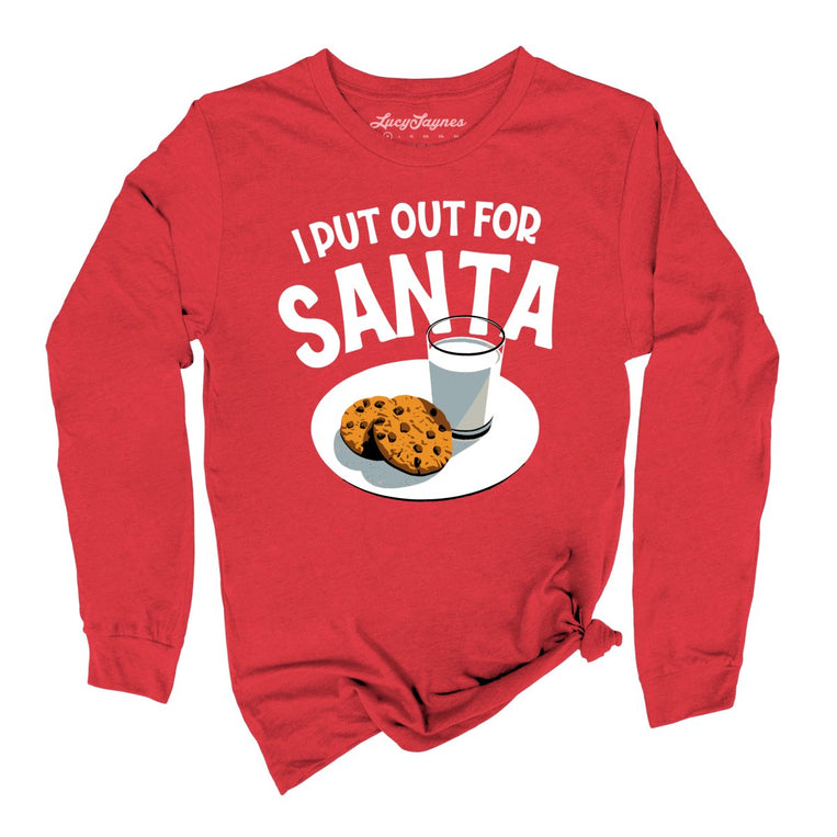 I Put Out For Santa - Red - Full Front