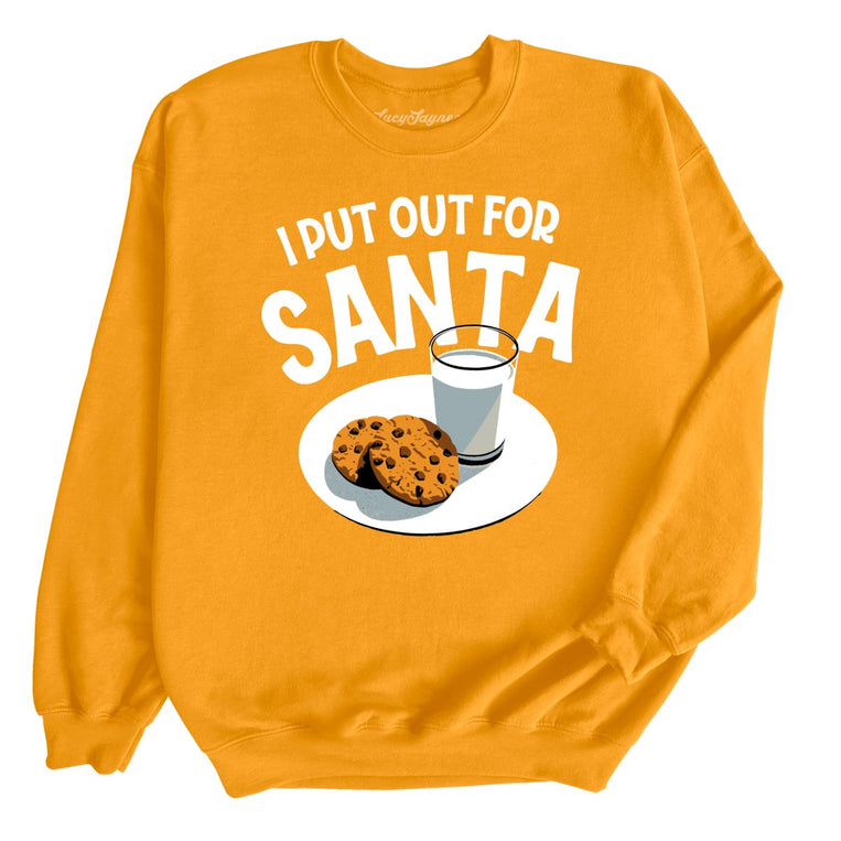I Put Out For Santa - Gold - Full Front
