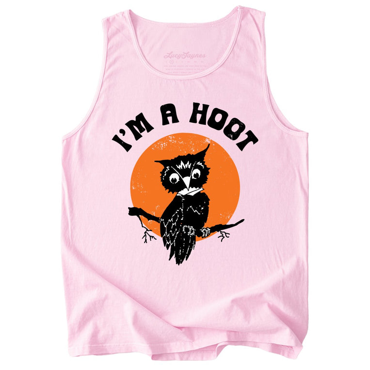 I'm a Hoot Comfort Colors Graphic Tank Top - Blossom