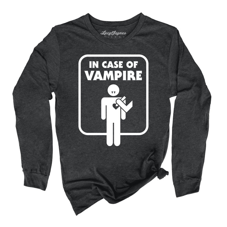 In Case of Vampire - Dark Grey Heather - Full Front