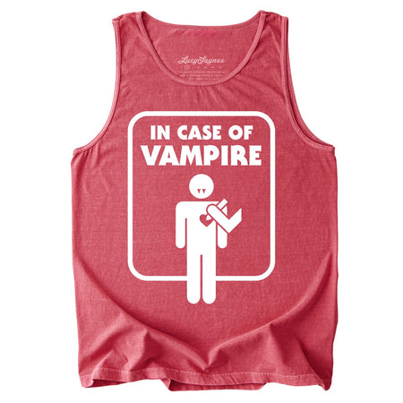 In Case of Vampire Comfort Colors Tank Top