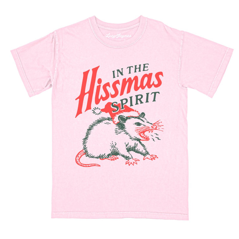 In The Hissmas Spirit - Blossom - Comfort Colors Tee
