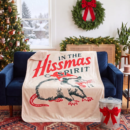 In The Hissmas Spirit Sherpa Blanket