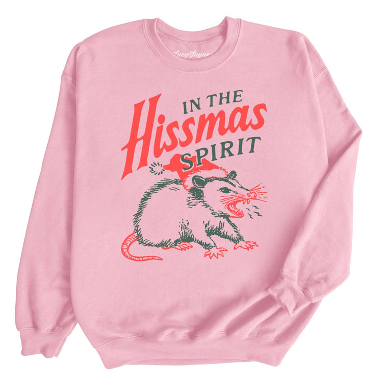 In The Hissmas Spirit - Light Pink - Unisex Sweatshirt