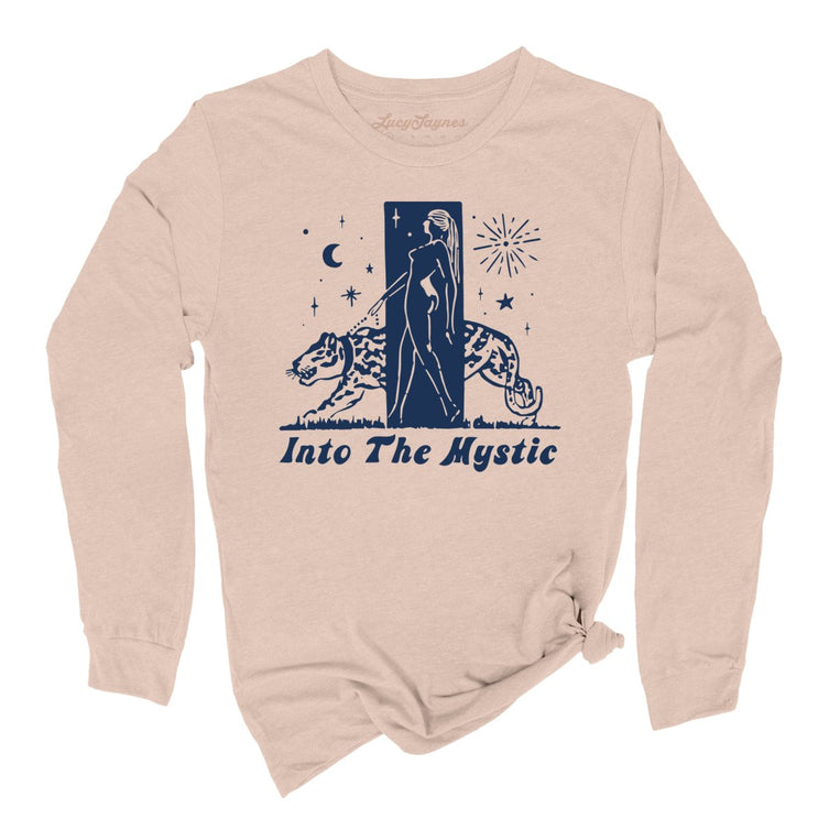 Into The Mystic Graphic Long Sleeve Tee - Sand Dune