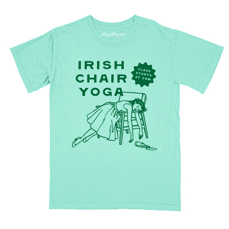 Irish Chair Yoga - Island Reef - Comfort Colors Tee