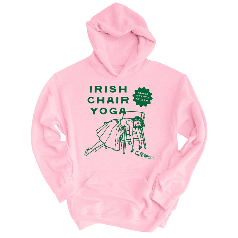 Irish Chair Yoga - Light Pink - Unisex Hoodie