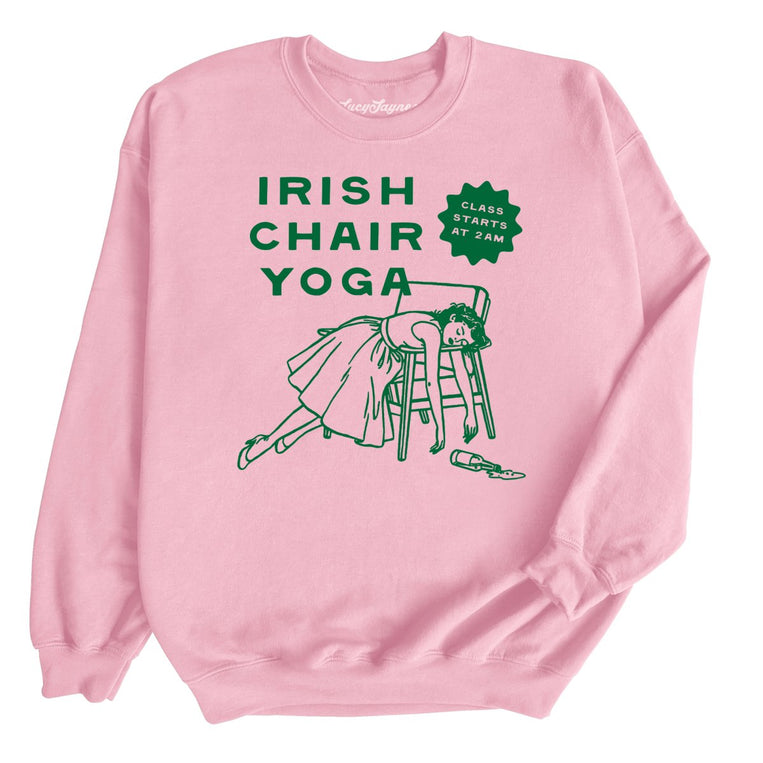 Irish Chair Yoga - Light Pink - Unisex Sweatshirt