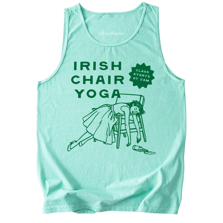 Irish Chair Yoga Comfort Colors Graphic Tank Top - Island Reef