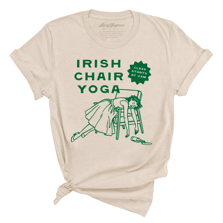 Irish Chair Yoga - Soft Cream - Unisex T-Shirt