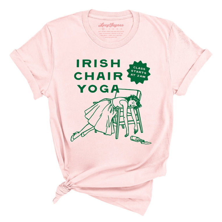 Irish Chair Yoga - Soft Pink - Unisex T-Shirt
