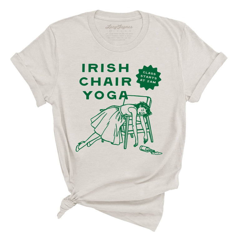 Irish Chair Yoga - Heather Dust - Unisex T-Shirt