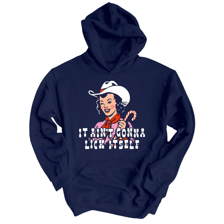 It Ain't Gonna Lick Itself - Navy - Unisex Hoodie