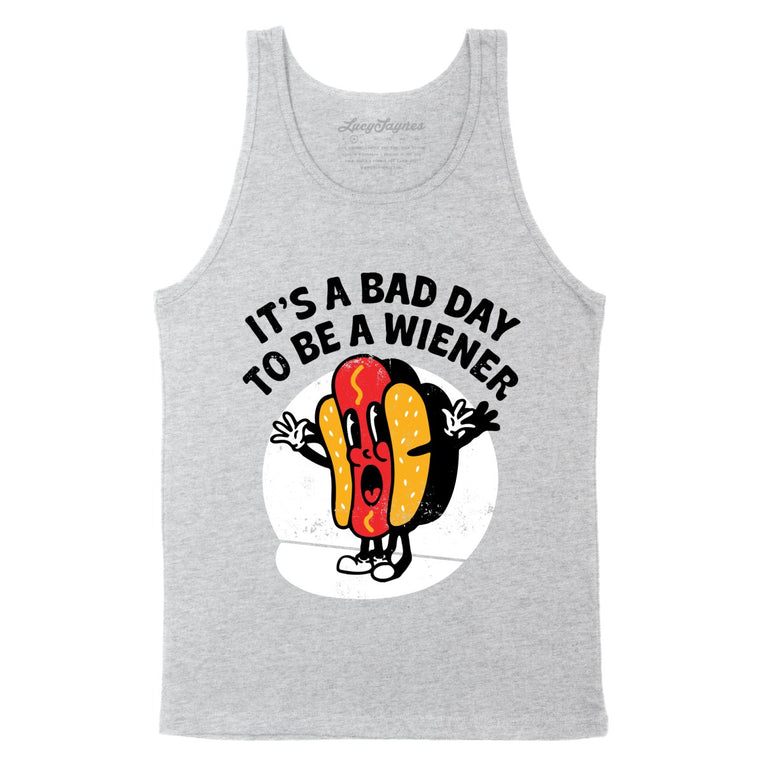 It's A Bad Day To Be A Wiener - Athletic Heather - Unisex Tank Top
