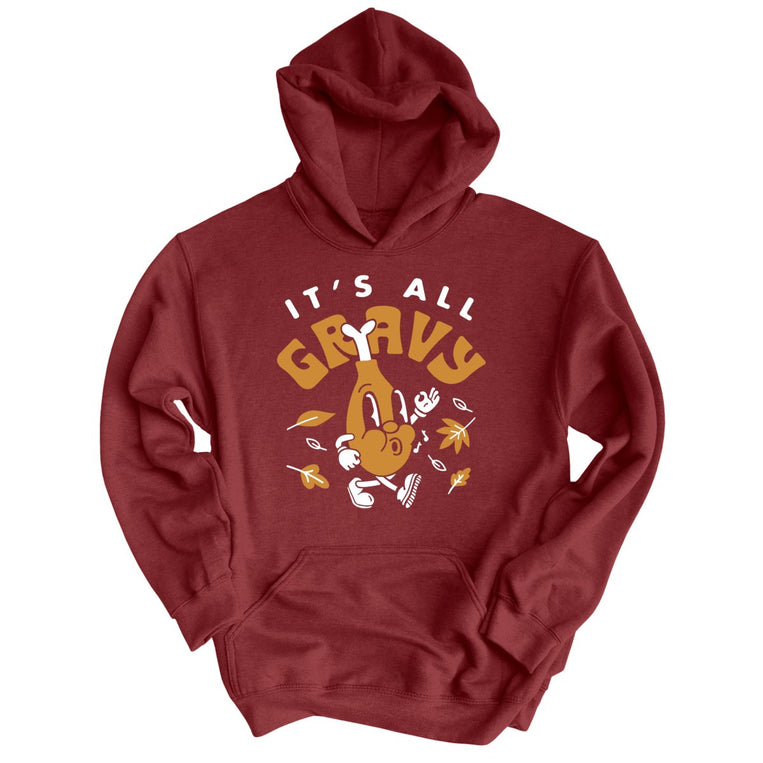 It's All Gravy - Maroon - Unisex Hoodie