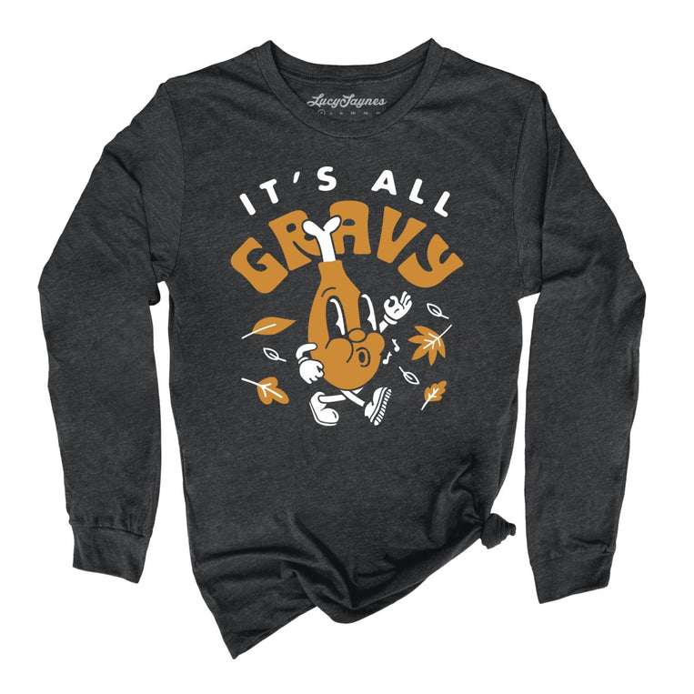 It's All Gravy - Dark Grey Heather - Full Front