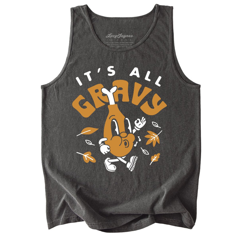 It's All Gravy Comfort Colors Graphic Tank Top - Pepper