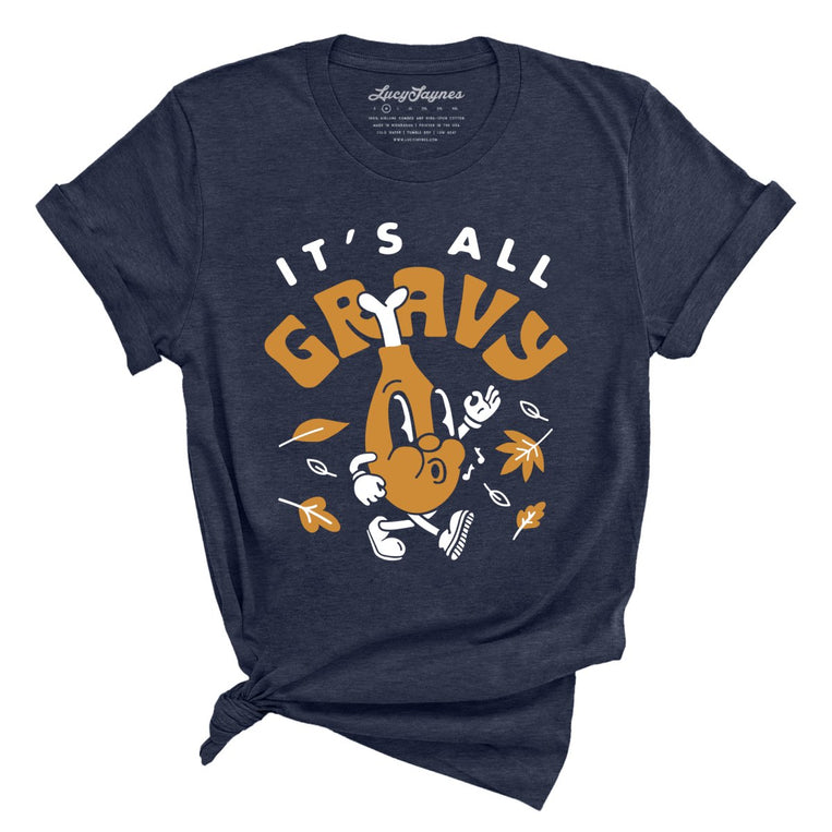 It's All Gravy - Heather Midnight Navy - Full Front