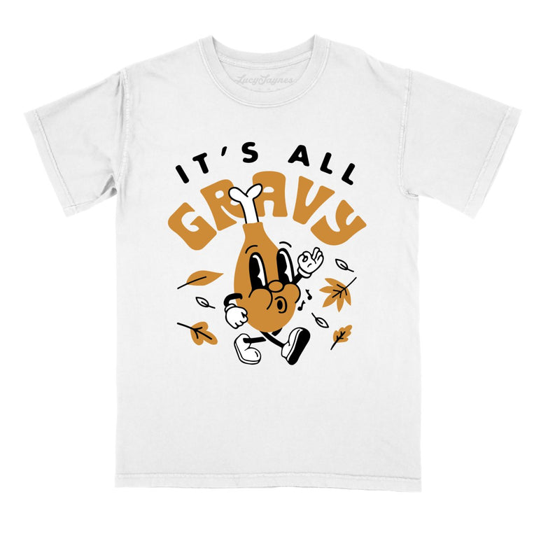 It's All Gravy - White - Full Front