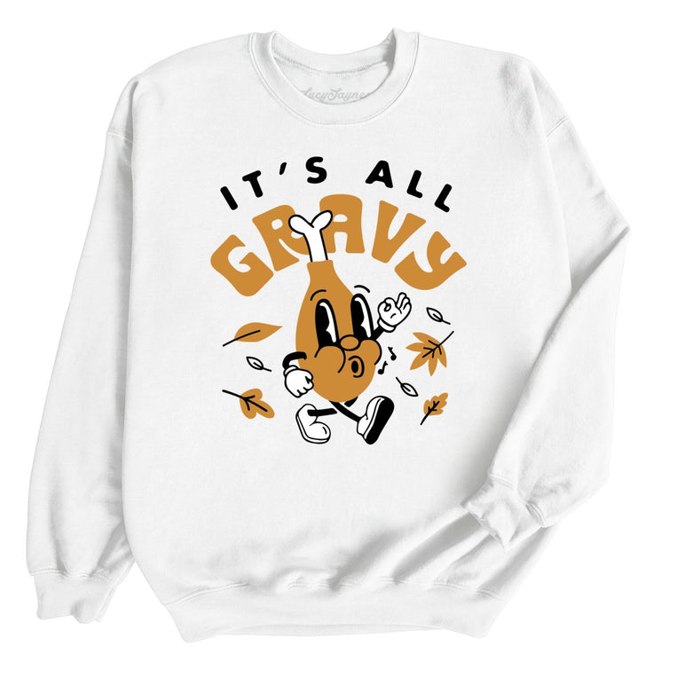 It's All Gravy - White - Full Front