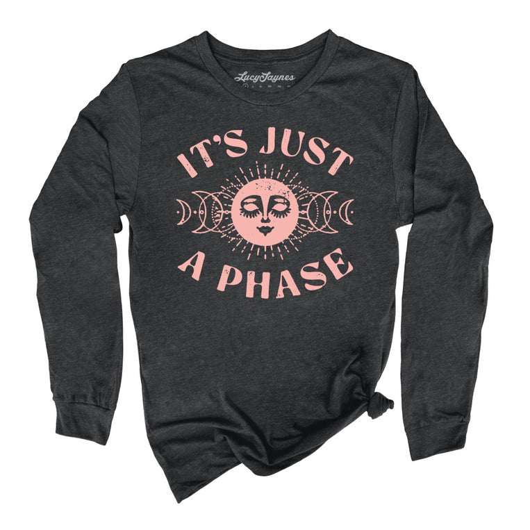 It's Just A Phase - Dark Grey Heather - Full Front