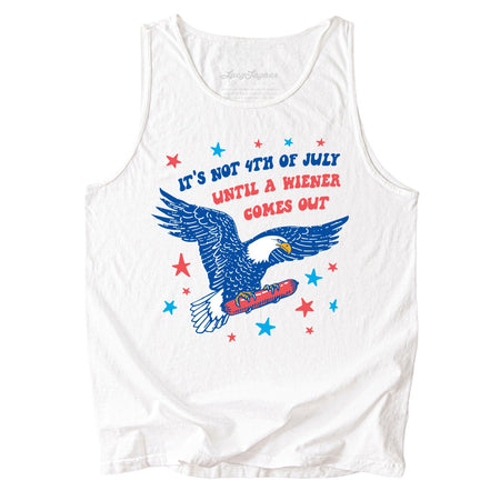 It's Not 4th of July Until A Wiener Comes Out Comfort Colors Tank Top