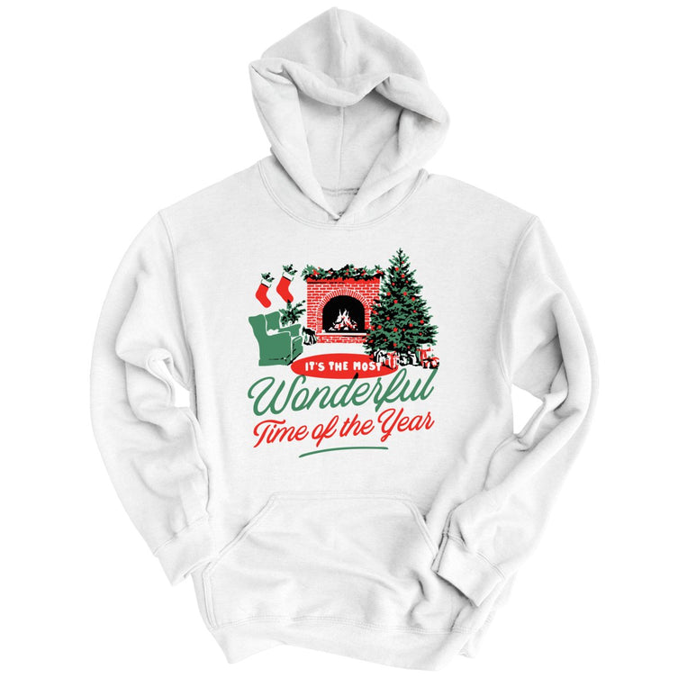 It's The Most Wonderful Time Of The Year - White - Unisex Hoodie