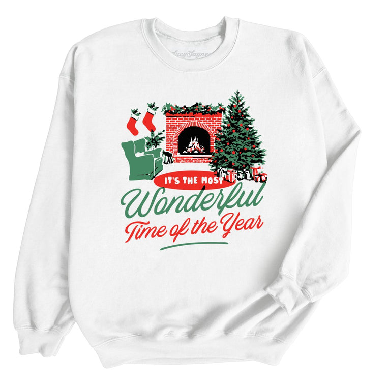 It's The Most Wonderful Time Of The Year - White - Unisex Sweatshirt
