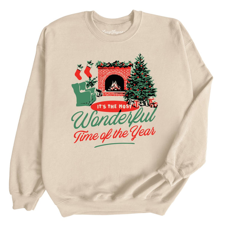 It's The Most Wonderful Time Of The Year - Sand - Unisex Sweatshirt