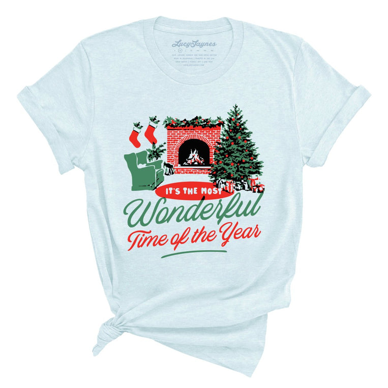 It's The Most Wonderful Time Of The Year - Heather Ice Blue - Unisex T-Shirt