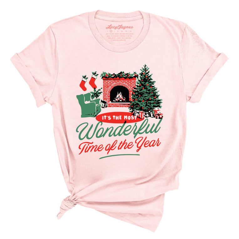 It's The Most Wonderful Time Of The Year - Soft Pink - Unisex T-Shirt