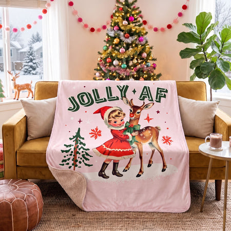 Jolly AF Sherpa Blanket