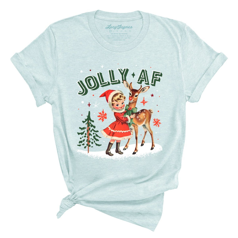 Jolly AF - Heather Ice Blue - Full Front