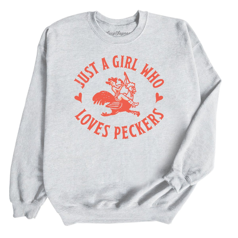 Just a Girl Who Loves Peckers - Ash - Full Front