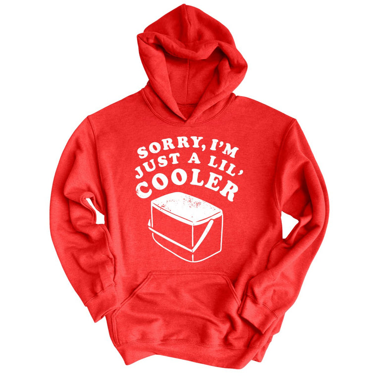 Just A Lil Cooler Hoodie Red S