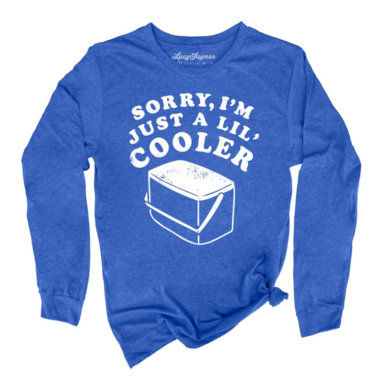 Just A Lil' Cooler - Heather True Royal - Full Front